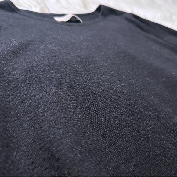 Abercrombie & Fitch Knit Long Sleeve Shirt Dress Black Size Medium - Picture 4 of 8